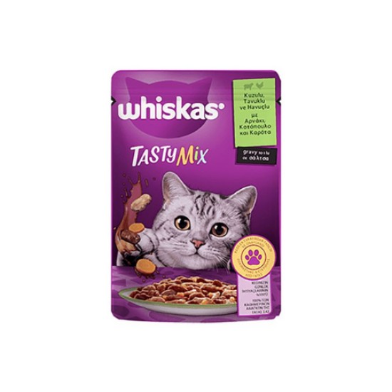 WHISKAS KUZULU TAVUKLU VE HAVUCLU 85 GR