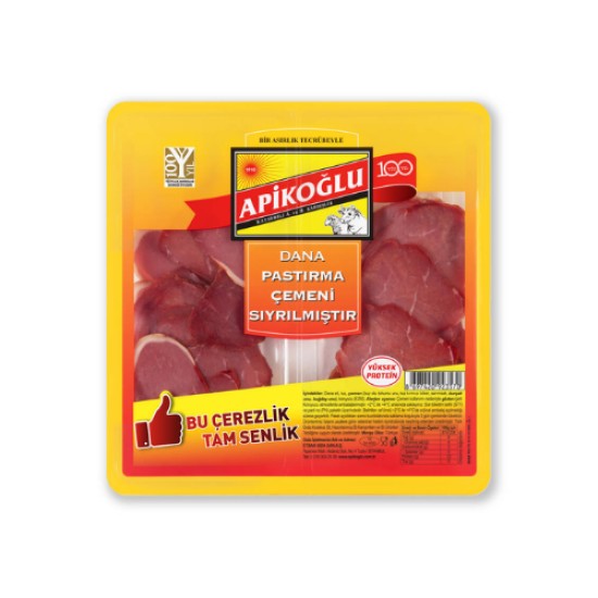 APIKOGLU PASTIRMA CEMENI SIYRILMIS DILIMLI 100 GR