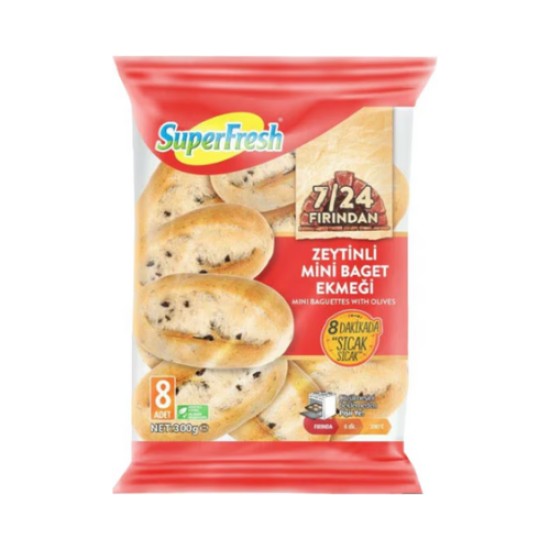SUPERFRESH ZEYTINLI MINI BAGET EKMEGI