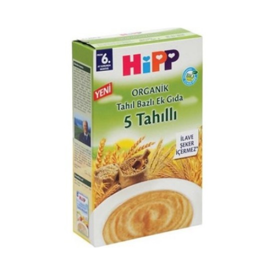 HIPP ORG 5 TAHILLI TAHIL BAZLI EK GIDA 200 GR