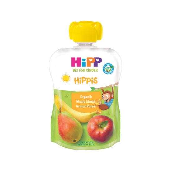 HIPP ORG MUZLU ELMALI ARMUT PURESI 100 GR