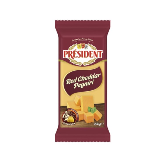 PRESIDENT RED CHEDDAR PEYNIRI 220 GR