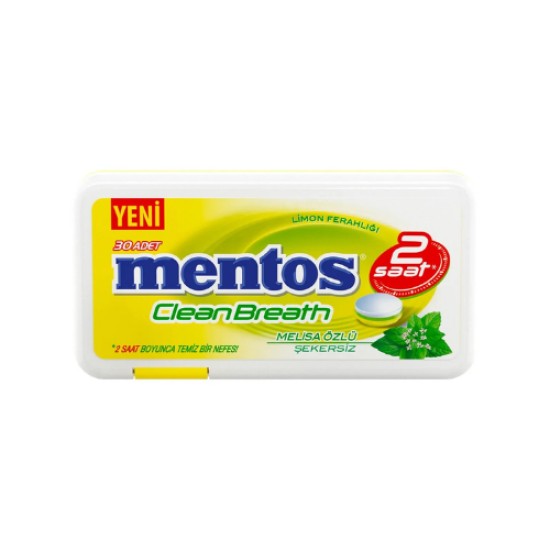 MENTOS CLEAN BREATH LIMON 21 GR