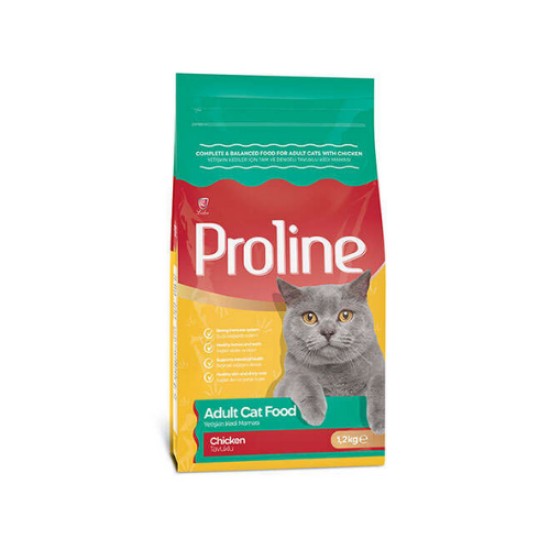PROLINE TAVUKLU YETISKIN KEDI MAMASI 1,2 KG