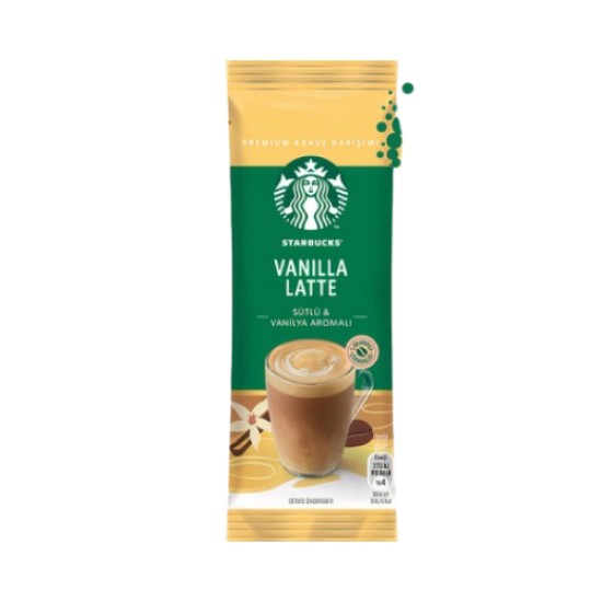 STARBUCKS VANILLA LATTE  KAHVE KARISIMI 14 GR