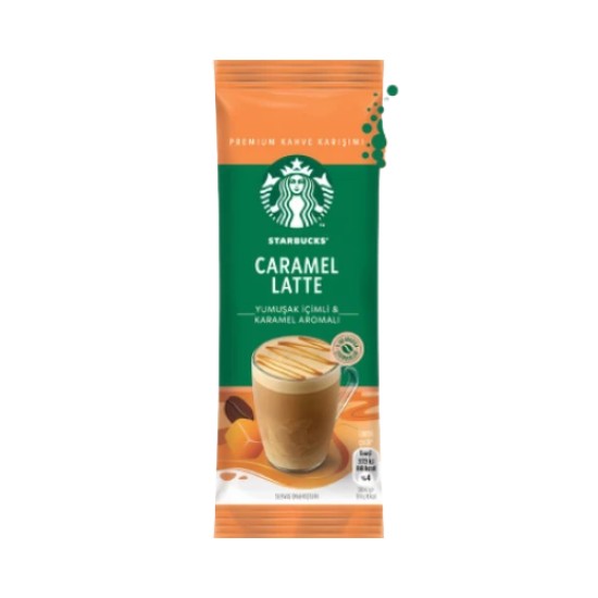 STARBUCKS CARAMEL LATTE  KAHVE KARISIMI 14 GR
