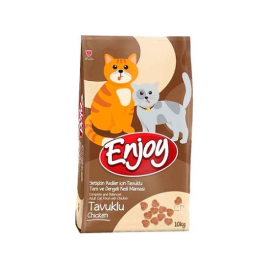 ENJOY TAVUKLU YETISKIN KEDI MAMASI 10 KG
