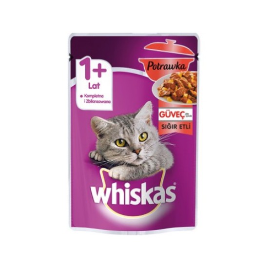 WHISKAS POUCH GUVEC SIGIR ETLI 85 GR