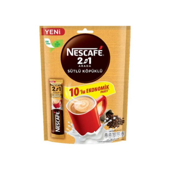 NESCAFE 2 SI 1 SUTLU KOPUKLU 10 LU 