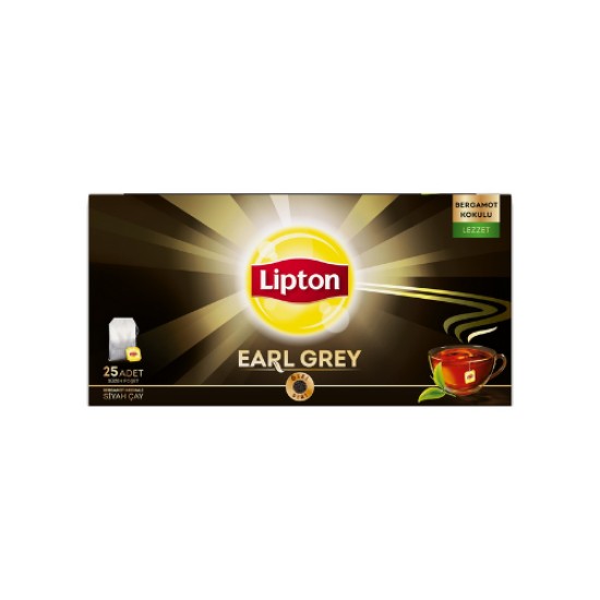 LIPTON EARL GREY BARDAK POSET CAY 25 LI