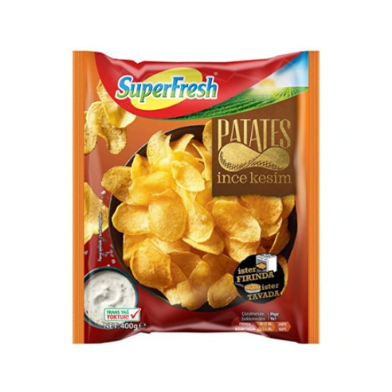 SUPERFRESH INCE KESIM PATATES CIPS 400 GR