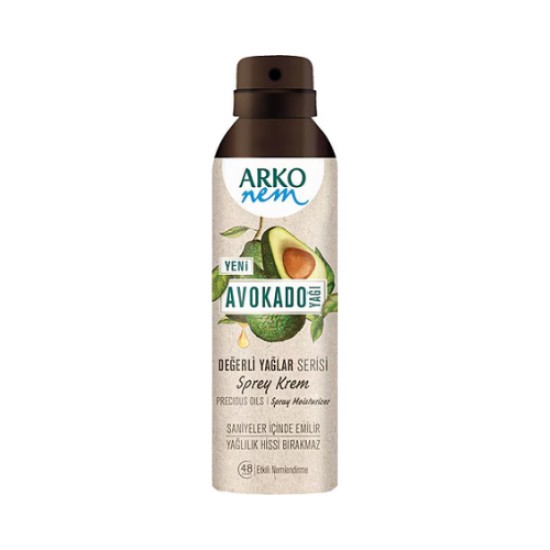 ARKO NEM KREM SPREY DEGERLI YAGLAR AVOKADO 150 ML