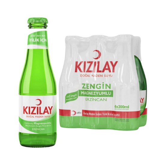 KIZILAY MADEN SUYU ERZINCAN 6 X 200 ML