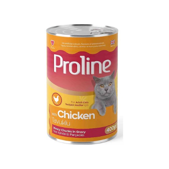 PROLINE KONSERVE KEDI MAMASI TAVUKLU 400 GR