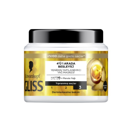GLISS SAC BAKIM MASKESI NUTRITIVE 400 ML