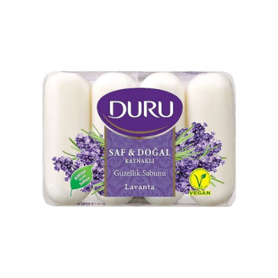 DURU SABUN SAF VE DOGAL LAVANTA 4  X 70 GR