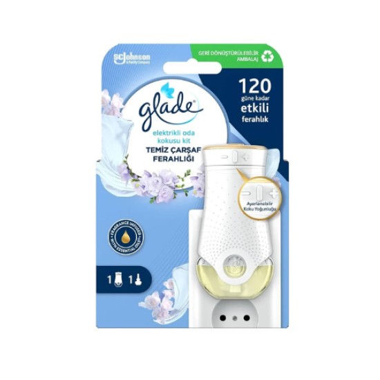 GLADE ELEKTRIKLI ODA KOKUSU TEMIZ CARSAF FERAH 