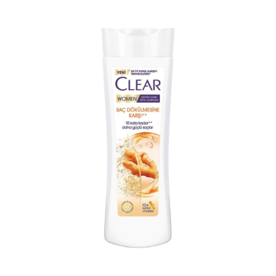CLEAR WOMEN SAMPUAN SAC DOKULMELERINE KARSI ZENCEFIL OZLU 350 ML