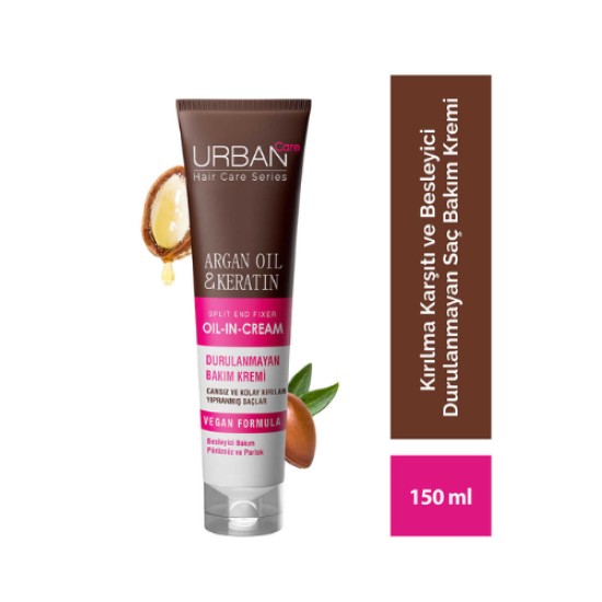 URBAN DURULANMAYAN KREM ARGAN YAGI VE KERATIN 150 ML