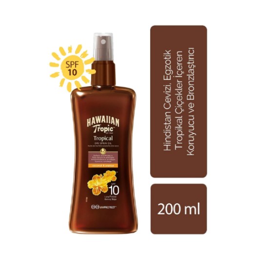 HAWAIIAN TROPIC KORU. VE BRONZ. YAG SPREY SPF 10 