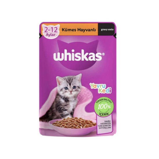 WHISKAS POUCH JUNIOR KUMES HAYVANLI 85 GR