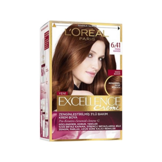 LOREAL EXCELLENCE CREME 6-41 FINDIK KAHVE