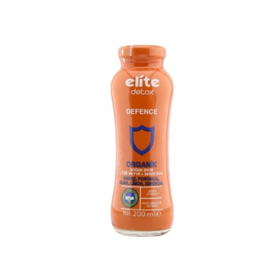 ELITE DETOX DEFENCE %100 SOGUK SIKIM MEYVE+SEBZE SUYU 200ML